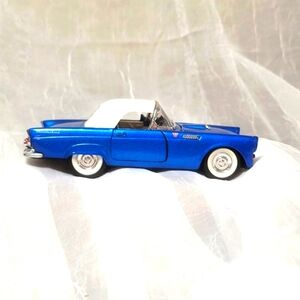 Blue 55 Thunderbird Die Cast Metal Car SS 5718 Vintage Collectible